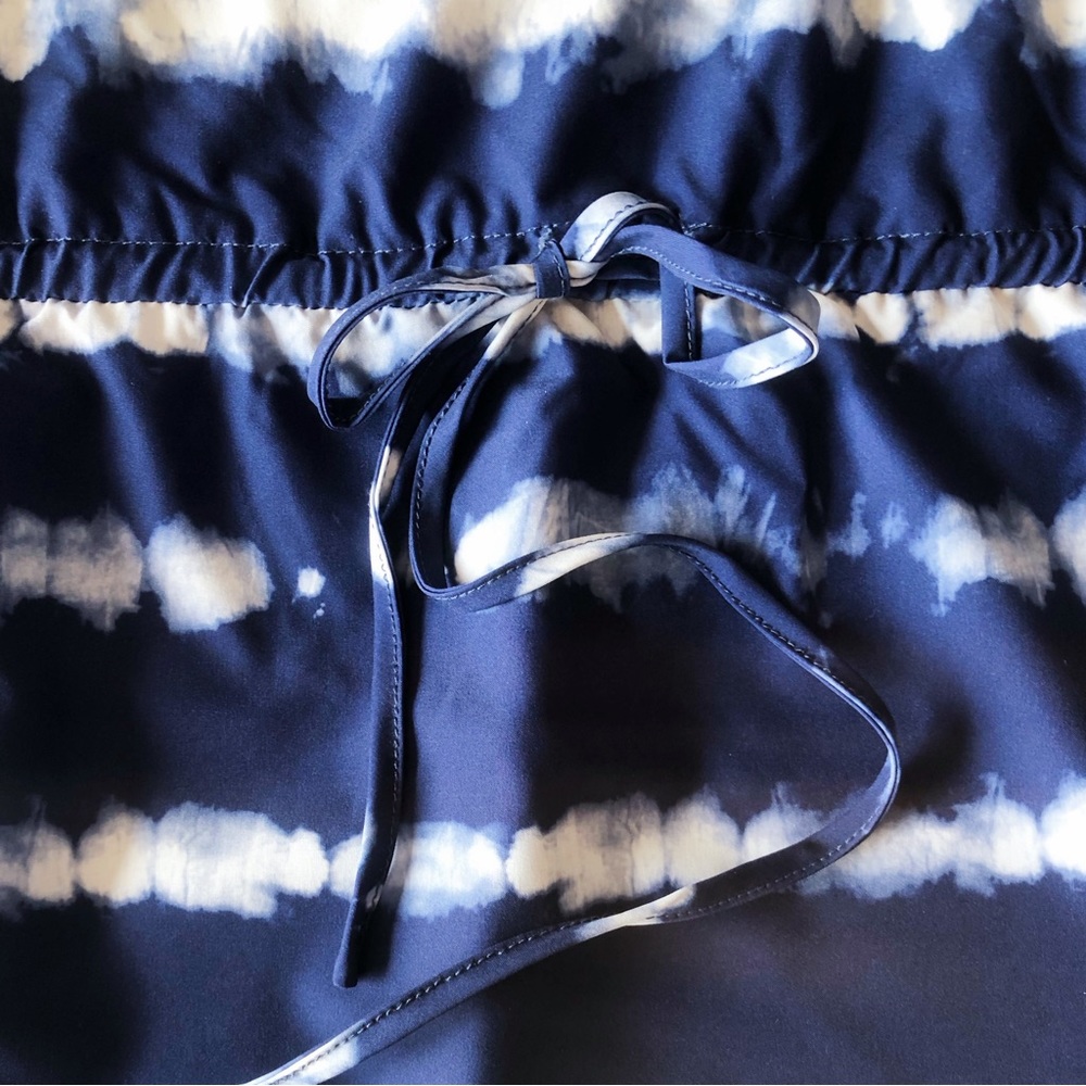 Eddie Bauer Spindrift Tie Waist Tank Dress, Blue and White Striped Tie Dye 2X - Picture 6 of 16